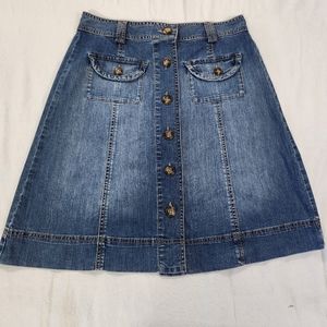 Talbots blue Jean skirt